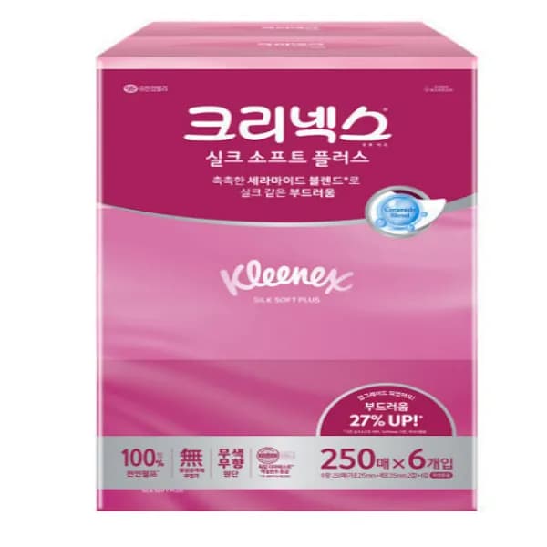 크리넥스 실크소프트 플러스 250매 6입