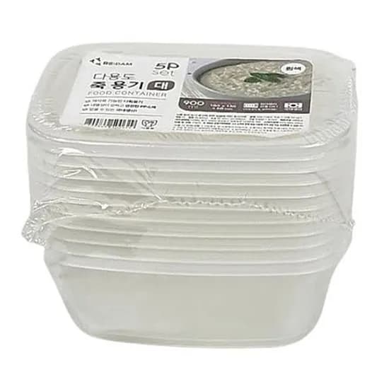 리담 다용도 죽용기, 900ml, 5개