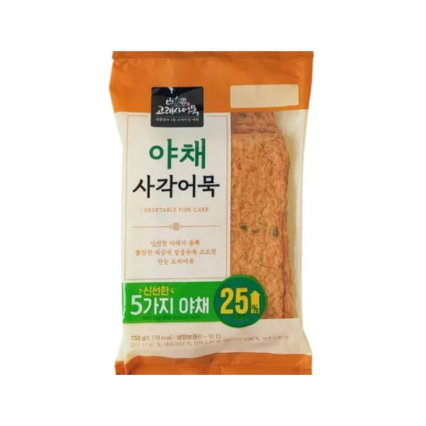 고래사어묵 야채 사각어묵 750g