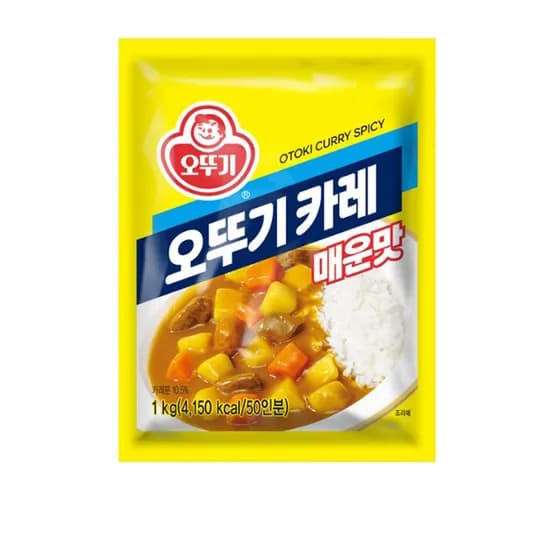 오뚜기 카레 매운맛 1kg 50인분 2개