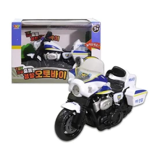 TOY 긴급출동 경찰오토바이-T 사운드카 장난감 경찰놀이 역할놀이 작동완구, 1개