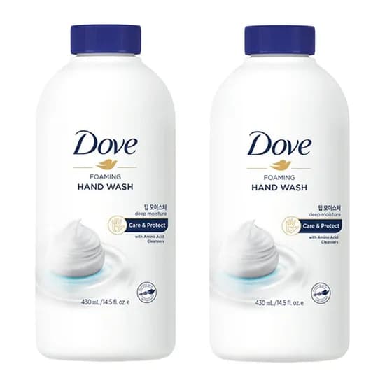 도브 포밍 핸드워시 딥 모이스처 리필 430ml 2개