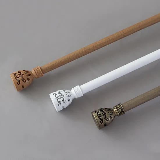 그레이스 25mm 커튼봉, 엔틱실버, 12자, 190~360cm