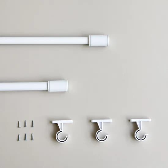 쁘리엘르 스마트 25mm 커튼봉, 화이트, 15자, 450cm
