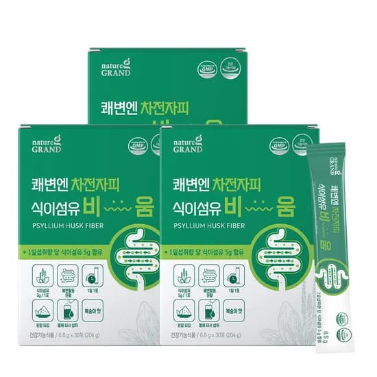 네이처그랜드 쾌변엔 차전자피 식이섬유 비움 30포 3개 27,800원