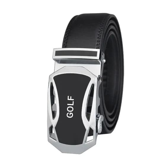 GOLF 골프 소가죽 5색 자동벨트 P855555, 블랙, 125cm, 1개