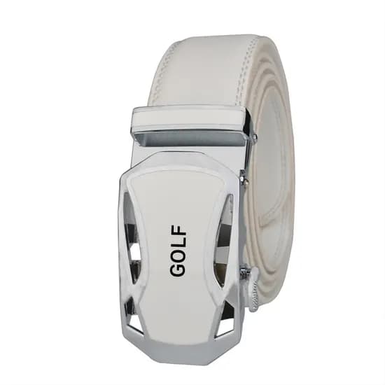 GOLF 골프 소가죽 5색 자동벨트 P855555, 화이트, 125cm, 1개