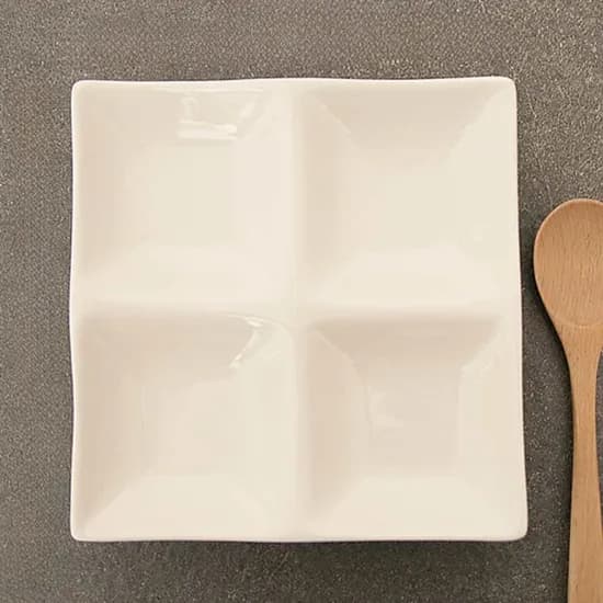 화이트 4칸 나눔접시, 1개