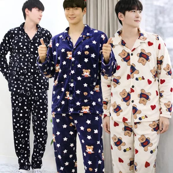 남성 밍크 수면잠옷 상하세트 1208 FREE 1세트 17,900원