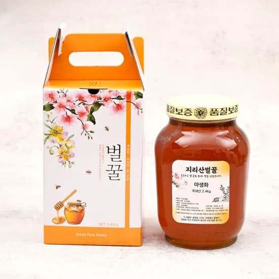 지리산벌꿀 야생화 2.4kg 1개
