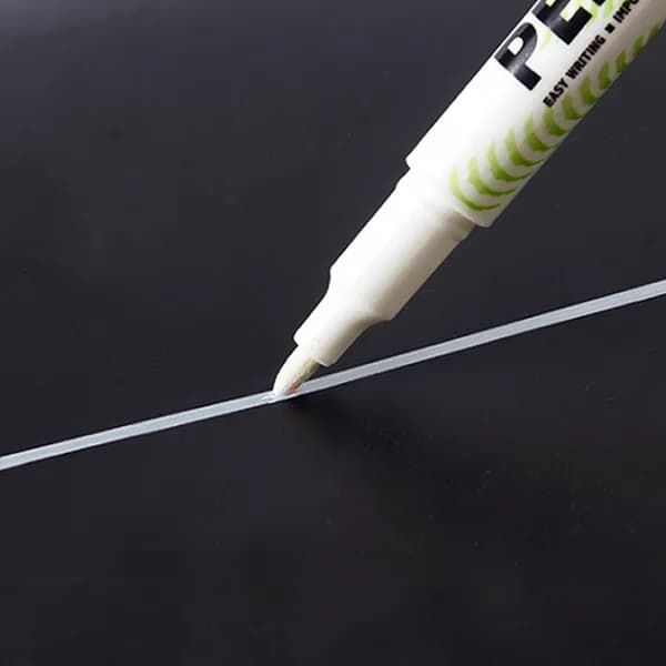 화이트 유성 마카 펜 1mm 흰색 10개