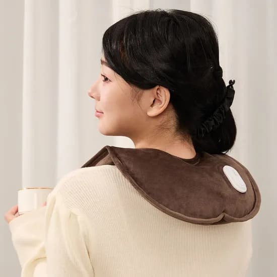 스카이 케어 허그넥 충전식 무선 핫팩 찜질기, 그레이