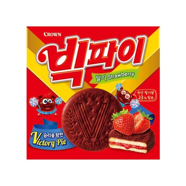 크라운 빅파이 딸기 324g 2박스 8,700원