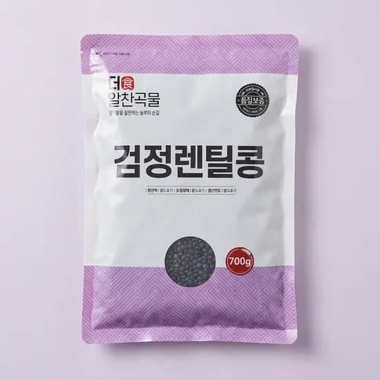 더알찬곡물 검정 렌틸콩 2개 1kg