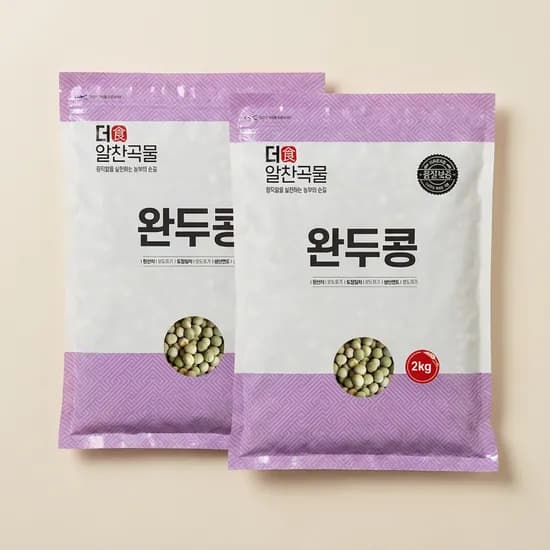 더알찬곡물 완두콩 2kg 2개