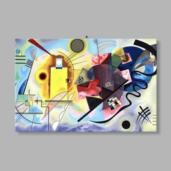 바실리 칸딘스키 노랑 빨강 파랑 그림 명작 아크릴 액자, 60x40cm, 1개