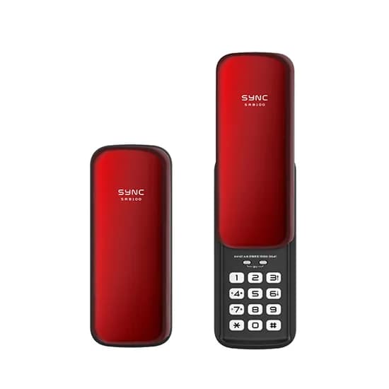 혜강 솔리티 디지털 도어락 SR05, 고객직접설치, 레드, 1개