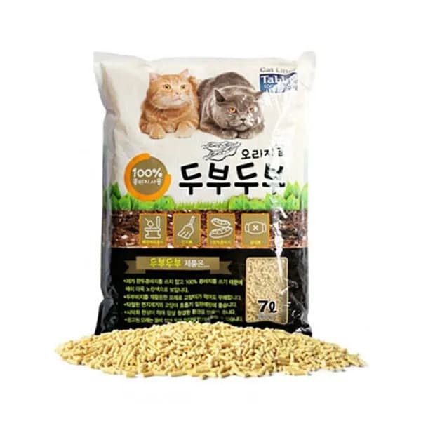 고양이 타비 두부두부 모래 콩비지 7L 오리지널