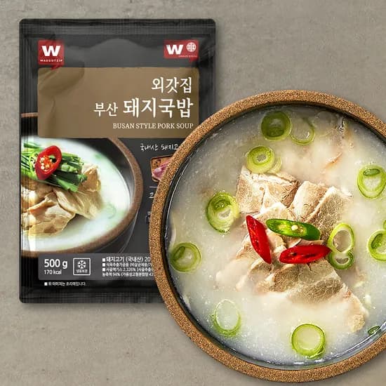 외갓집 부산 돼지국밥 500g 5개