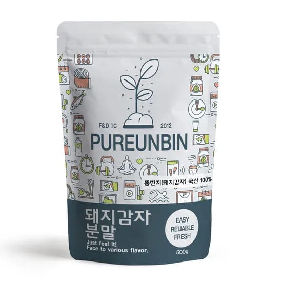푸른빈 돼지감자분말 국내산 500g 1개