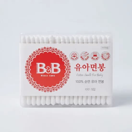 비앤비 순면 유아 면봉 100개입