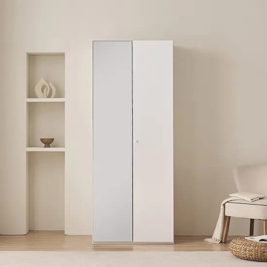 삼익가구 빅피크 800 전신거울 옷장 행거형 B타입 화이트 800mm 1개