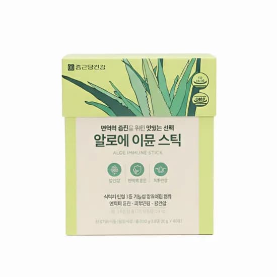 종근당건강 알로에 이뮨 스틱 40포 1박스