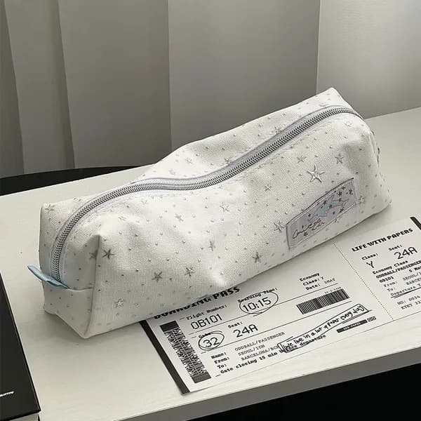 화이트 실버 별 필통 파우치 1개 11,900원