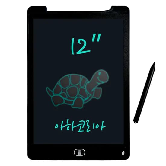 아하코리아 LCD 전자패드 메모 보드, 12인치, 화이트