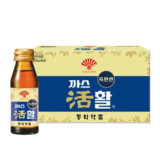 부채표 까스활액, 75ml, 10개