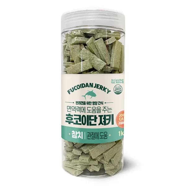 닥터케어누트 강아지 후코이단 져키 참치 1kg 1개