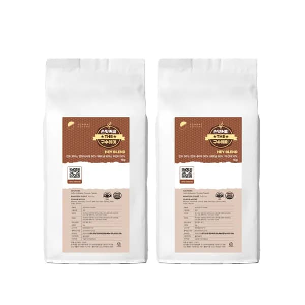 손맛커피 헤이블렌드 더(THE) 구수헤이 홀빈 1kg 2개