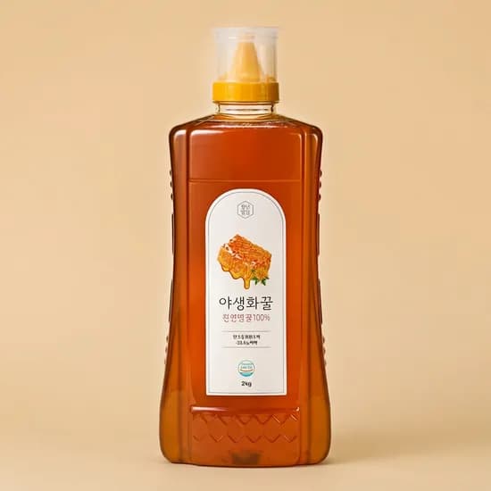 청년벌집 야생화꿀 1kg 2개