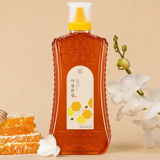 청년벌집 야생화꿀 2kg 1개