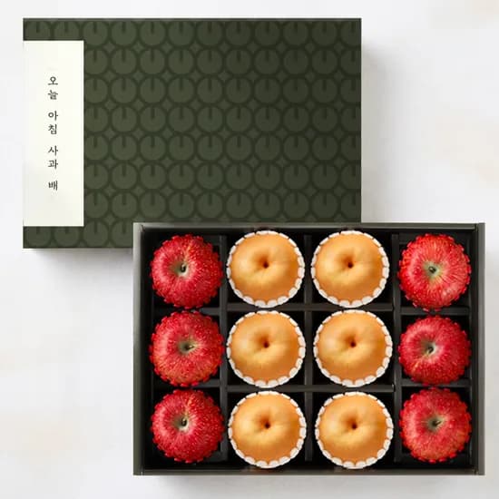 오늘아침 사과배 혼합 선물세트 2호 사과 6과 배 6과 1개 45,900원