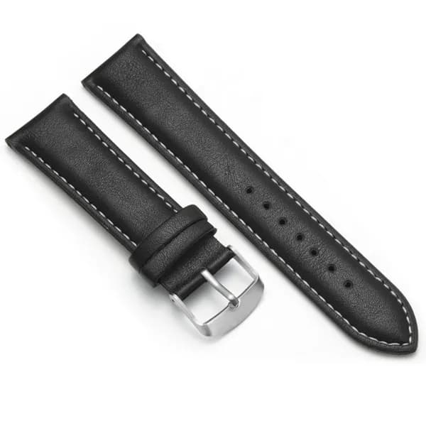 일라트 PU 가죽 시계 스트랩 블랙 20mm 1개 5,000원