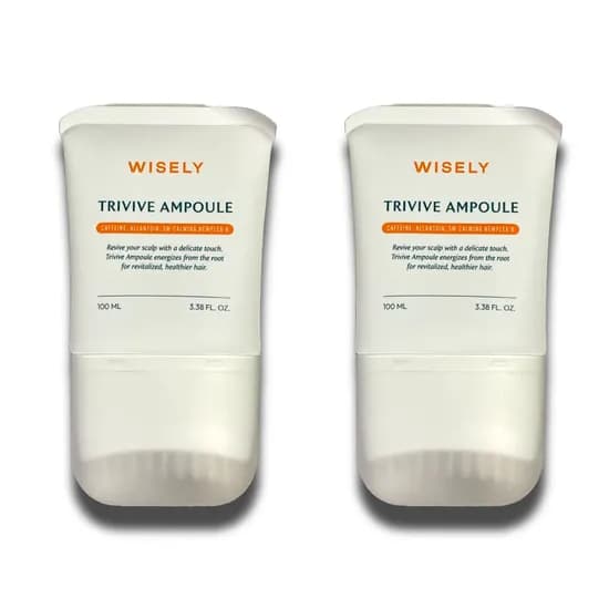 와이즐리 탈모 앰플 두피 케어 정수리 케어 가르마 케어 괄사 브러쉬 앰플 100ml 2개