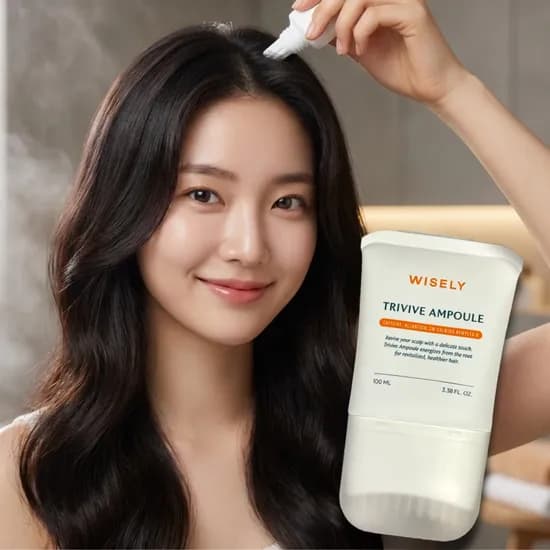 와이즐리 탈모 앰플 두피 케어 정수리 케어 가르마 케어 괄사 브러쉬 앰플 100ml 1개