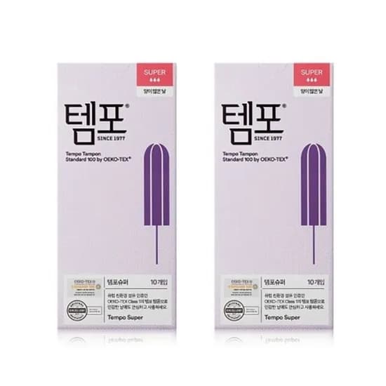 템포 내추럴 탐폰 슈퍼 10개입 2팩