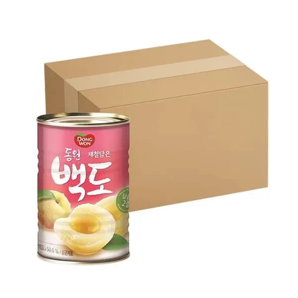 동원 복숭아 백도 400g 24캔 1박스