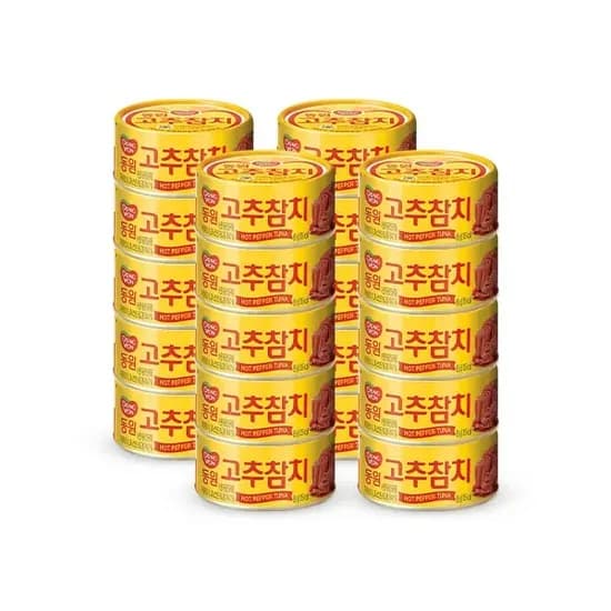 동원 고추참치 85g 20개 36,200원