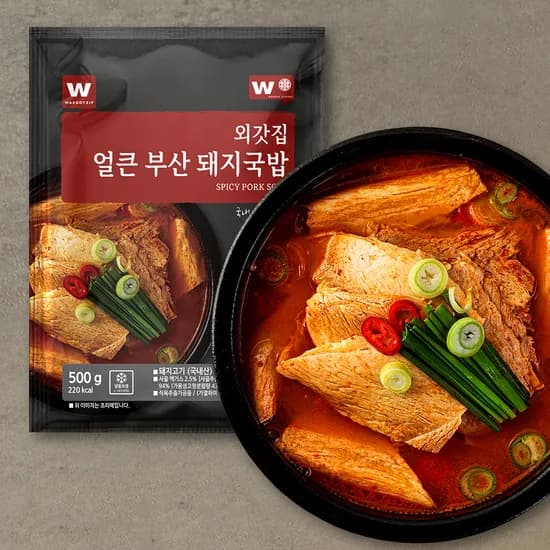 외갓집 얼큰 부산 돼지국밥 500g 3개