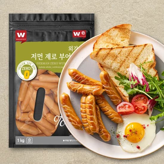 외갓집 저먼제로 부어스트, 1kg, 1개