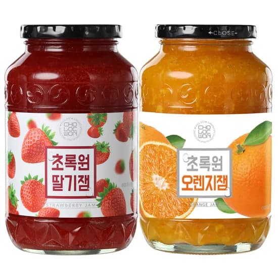 초록원 딸기잼 1kg 1개 외 오렌지잼