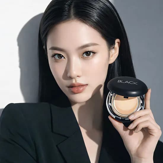 앙쥬 무결점 블랙 에센셜 커버팩트 21호 본품 1개 리필 1개 1세트