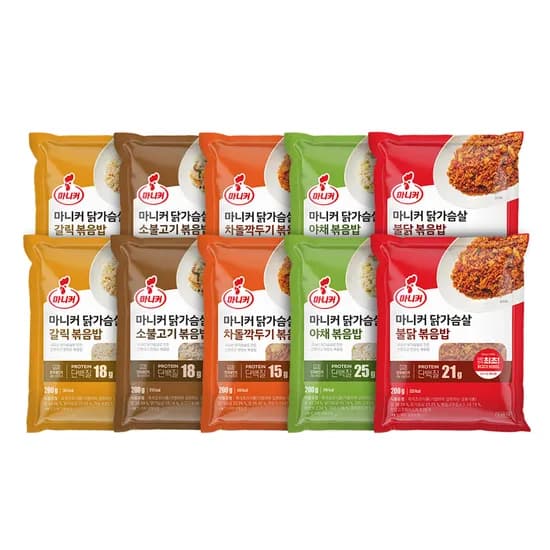 마니커 닭가슴살 볶음밥 5+5세트 200g 10개 1세트
