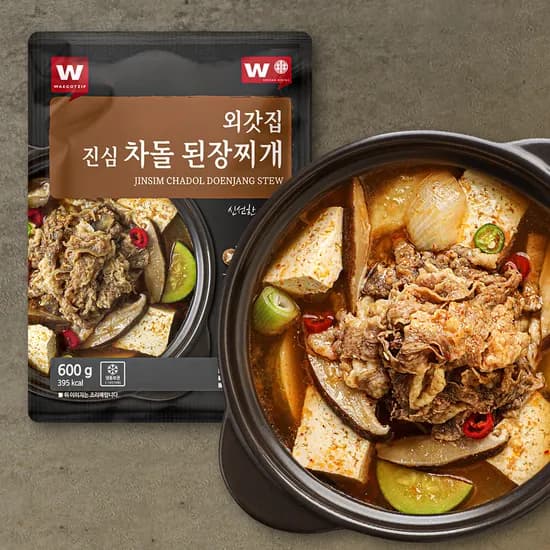 외갓집 진심 차돌 된장찌개, 600g, 3개
