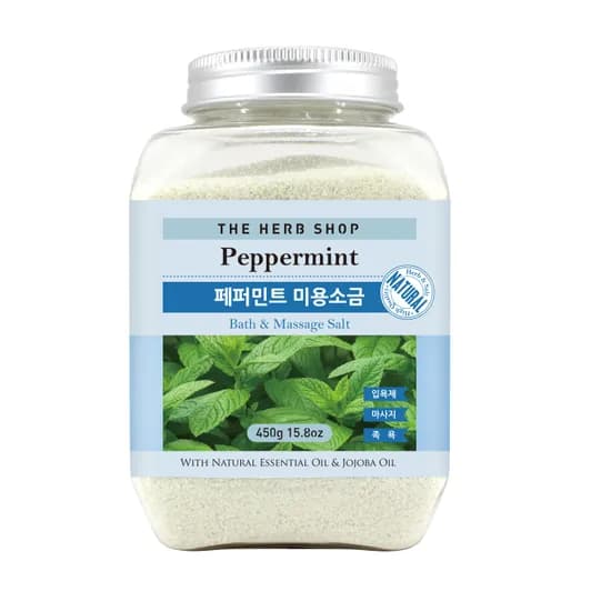 더허브샵 페퍼민트 마사지 소금 스크럽, 450g, 1개