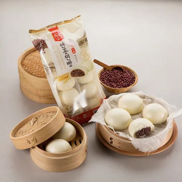 안흥찐빵 팥 찐빵 500g 10개