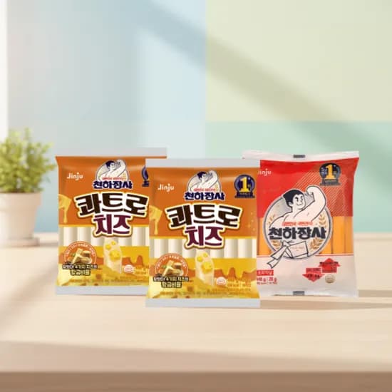 진주햄 천하장사 콰트로치즈, 28g, 16개입, 3개